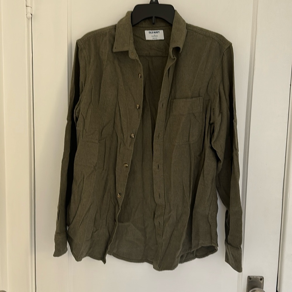 Button down long-sleeved shirt